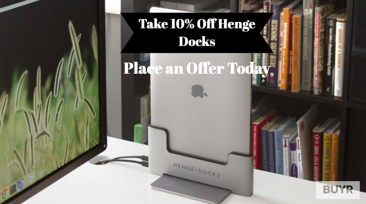 Henge Docks now at Buyr. Place an offer for 10%, or test your luck at greater discounts -- site wide baby. buff.ly/2yyKYsA
.
.
.
.
.
#Henge #HengeDocks #HengeDock #CheapHengeDock #LaptopDock #MacDock #MacbookDock #unlocksavings #Buyr #UnlockDiscounts #MakeAnOffer