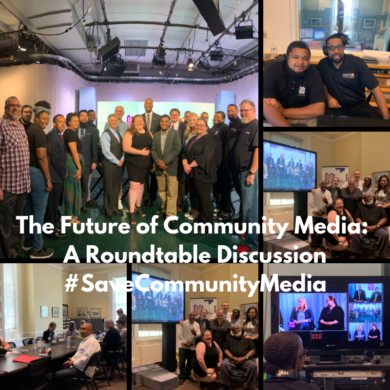 YourDCTV's tweet photo. One Cause, Many Voices. The Future of Community Media: A Roundtable Discussion w/ @freepress @leagueofcities @mediajustice @publicknowledge @CommonCause, LPFM Coalition, @alliancecm, @PhillyCAM, @PattyMurray’s office, and @mymcmedia. #SaveCommunityMedia https://t.co/II9RxmVo1f