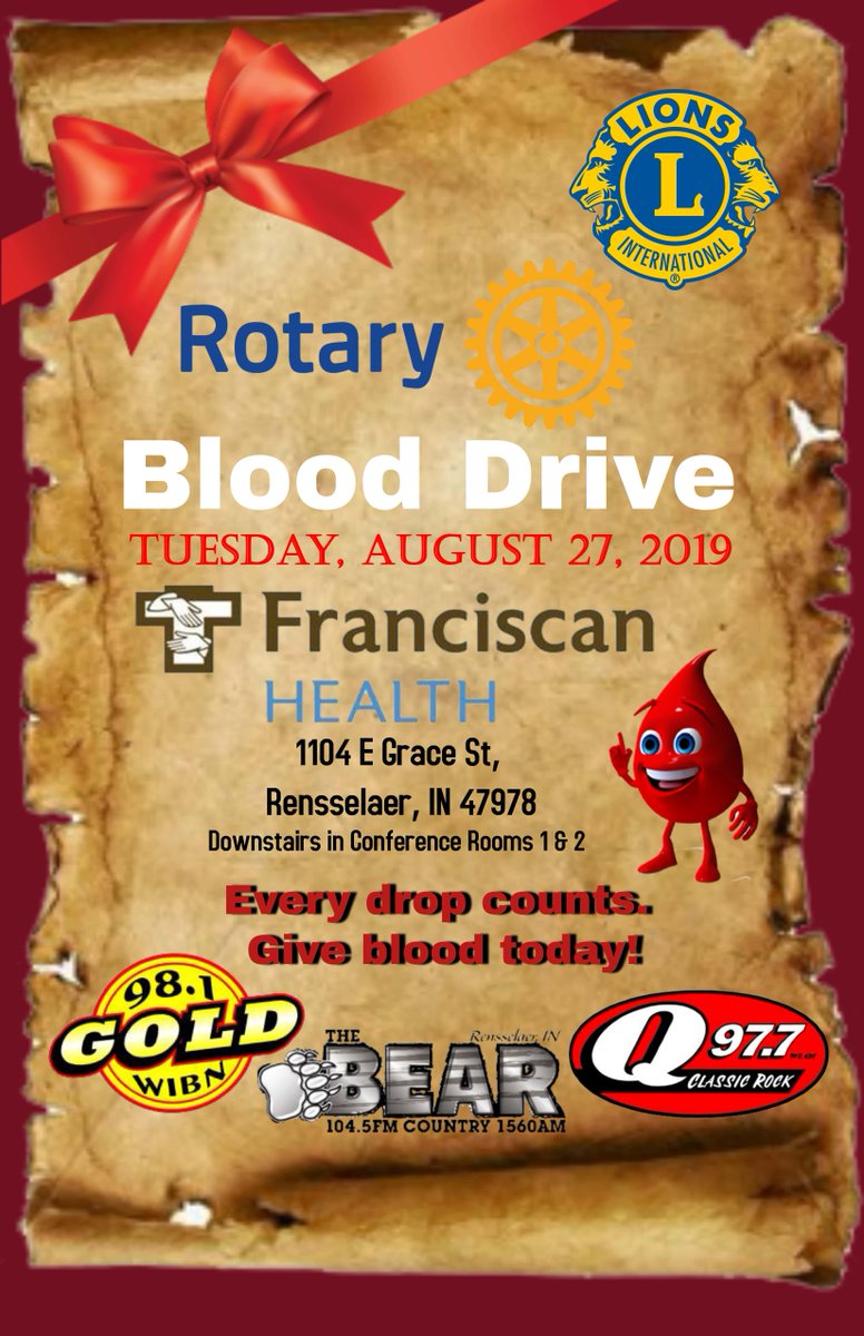 Blood Drive  wlqi977.com/event/blood-dr…