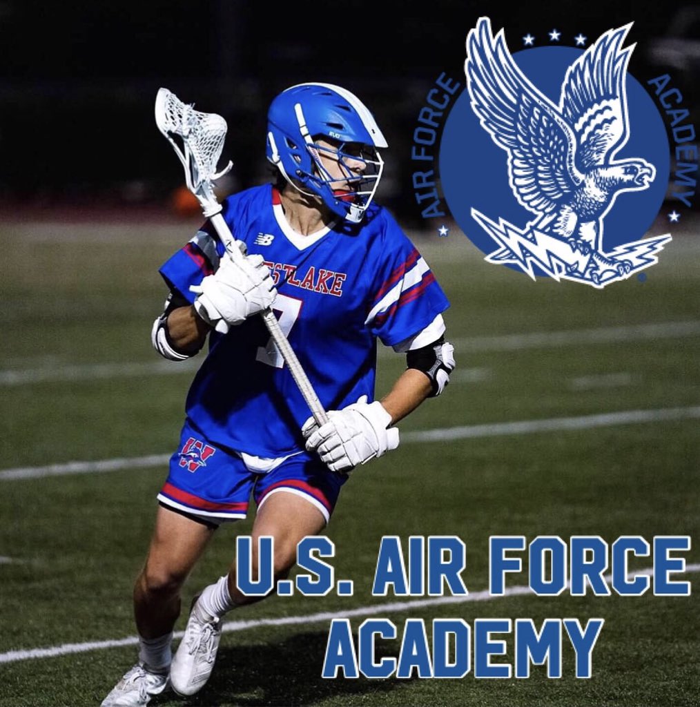 I’m honored to announce that I have verbally committed to play D1 lacrosse and continue both my athletic and academic career at the U.S. Air Force Academy. Thank you to everyone who has helped make this possible. Couldn’t have done any of it without y’all. #aimhighflyfightwin