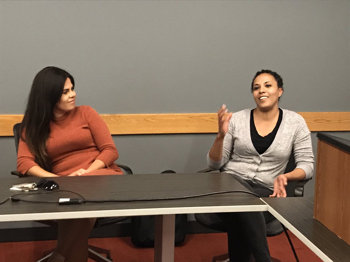 UCCancerCenter's tweet image. Big thanks to Drs. Loren Saulsberry @lsaulsbe and Aresha Martinez-Cardoso for sharing their public health &amp;amp; policy research and career paths with our #ChicagoEYESonCancer and #ResearcHStart program participants