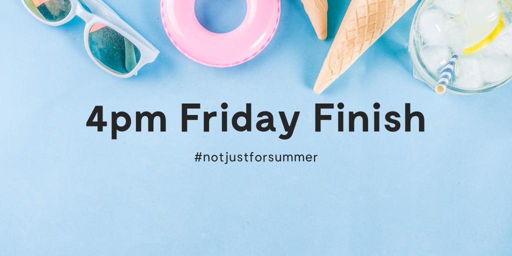We don't believe in summer hours. At SMG and all our agencies we believe in starting the weekend properly EVERY WEEK, so our official working hours end at 4pm on Fridays all year round!