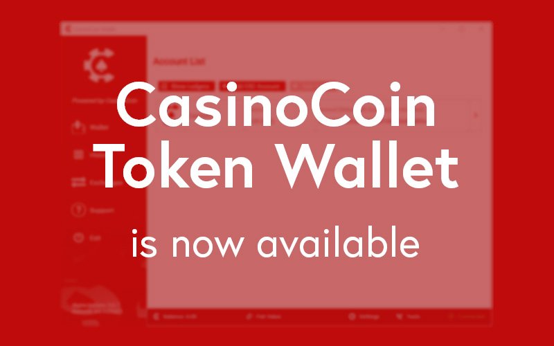 CasinoCoin's tweet image. CasinoCoin Token Wallet is here! ✅
Download it now 👉 casinocoin.org/downloads/
#CasinoCoin #Blockchain #TokenWallet
