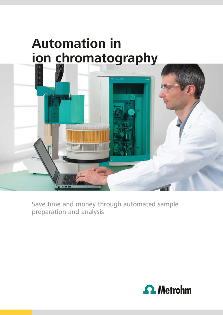 Check out our brochure on "Automation in ion chromatography" : bit.ly/2Kbk9Bq
#automation #ionchromatography #metrohm