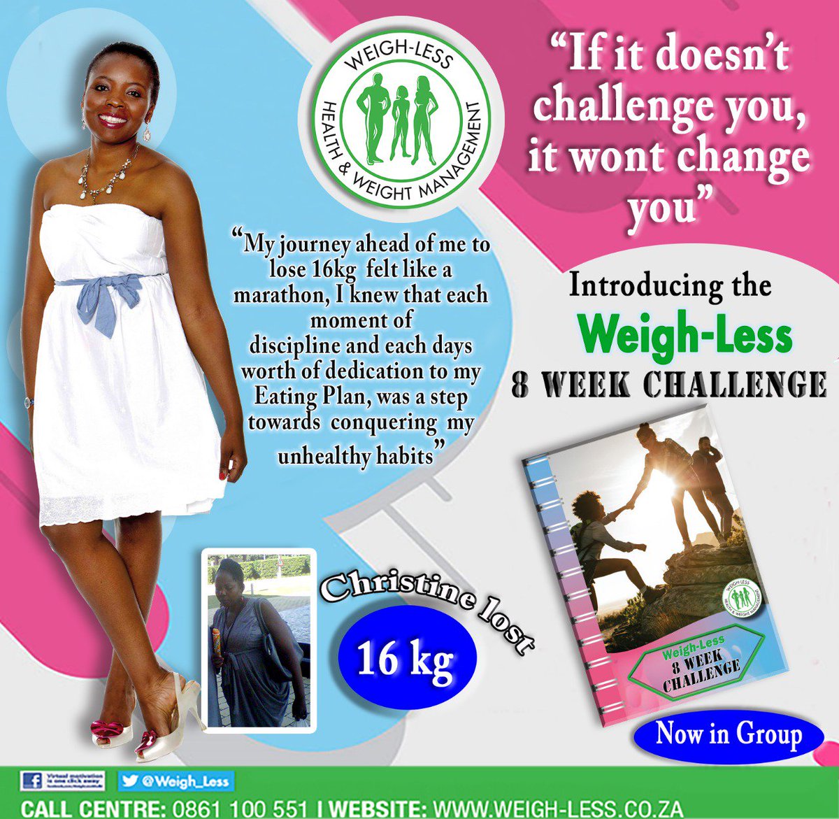 Weigh_Less's tweet photo. The Weigh-Less 8 week challenge! https://t.co/kZ7sdUmCTY