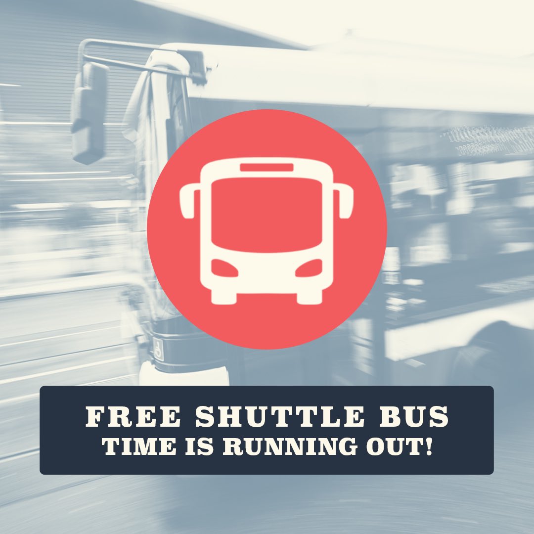 🚌 FREE SHUTTLE BUS REMINDER! 🚌

If you're looking to travel to Coombe Abbey for Coombe Weekender 2019 using our free shuttle bus then now is your last chance! 

*You need to pre-book your ticket, no ticket, no travel!✋🛑

GET YOUR TICKET HERE - bit.ly/CoombeTix