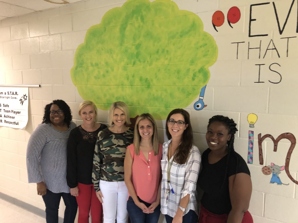 APPayner's tweet photo. New teachers to Starlight Cove are so excited to get started! Can’t wait to work with these awesome teammates! @StarlightCoveEl  @hainesv https://t.co/bVmX0X9wuI