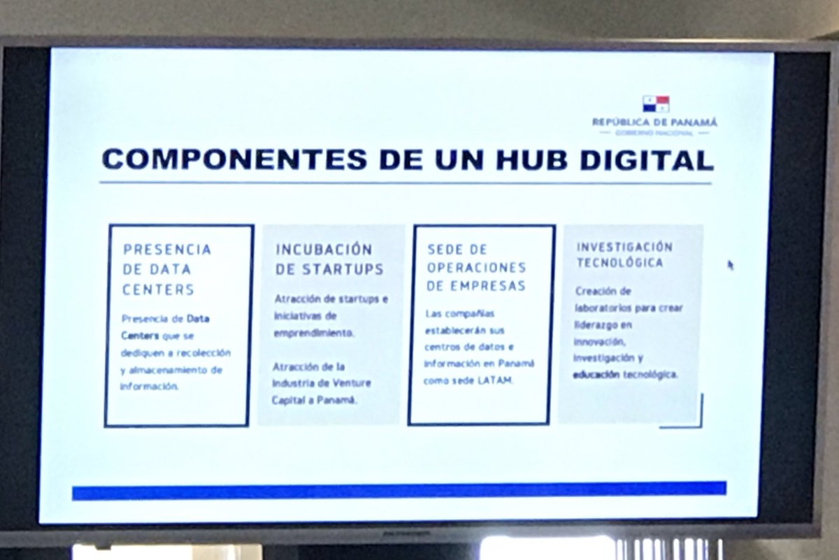 MariGuizado's tweet image. “Los componentes de un Hub Digital” @josealerojas1 #Panamaenpositivo #Hubdigital
