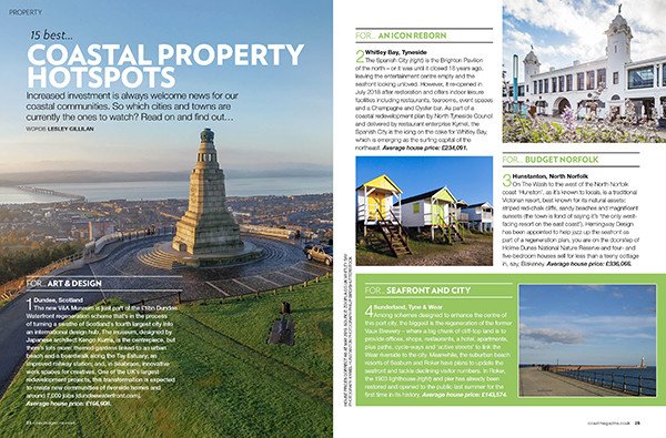 coastmag's tweet photo. Dreaming of moving to the coast? Grab our special 'MOVE TO THE COAST' edition to discover our 15 best coastal property hotspots in the UK, to help you find your perfect place - out now! https://t.co/S5F9L5hjD5 ~ #saltwaterliving #movetothecoast #ukpropertyguide #beachlife https://t.co/je8ZDqjut9