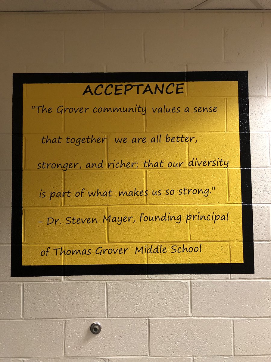 Happy birthday to our founding principal! Your words will forever adorne the walls of <a href="/TGMSJags/">Thomas Grover Middle School</a> to remind us of your presence and positive influence in all that we do! #wwprsd