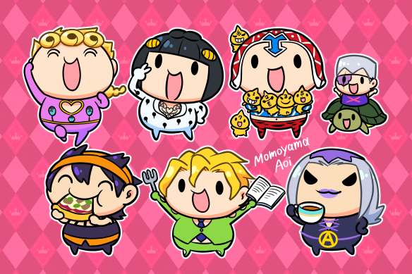 Twitter 上的 桃山あおい ジョジョ5部 集合絵で描いたキャラを個別で並べました Jojo Anime Ventoaureo T Co Zhmzxn5qn0 Twitter