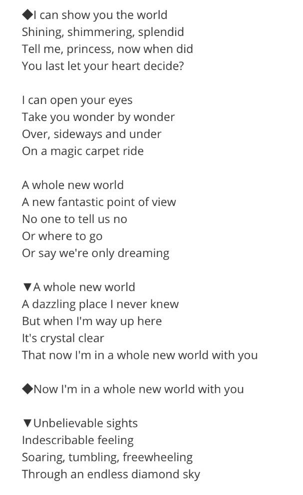 ち あ ホールニューワールドだいすきな曲のひとつだし歌詞もファンタジーできれいだからこれをカラオケでおみくんが歌ってるなんて夢の世界すぎて ち あ ホールニューワールドだいすきな曲のひとつだし歌詞もファンタジーできれいだからこれをカラオケでおみくんが歌ってるなんて夢の世界すぎて