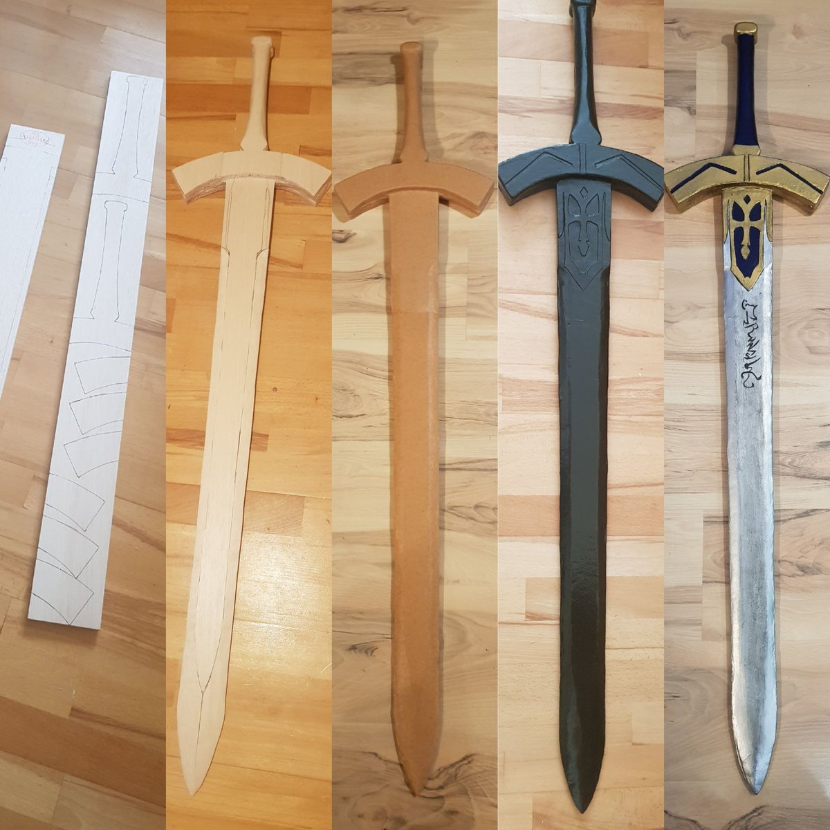 Eris_707's tweet photo. A few steps of making Excalibur on one photo ^^
#fate #saber #excalibur https://t.co/Zi0KOc1bpv