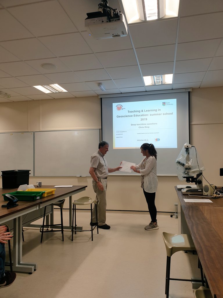 madgeographer's tweet photo. Woop woop! I'm now officially a geology teacher @KeeleGeology @peteloader1 #geolss #geologyteacher @ESTA_UK @casa1009 @MeldrumMiss @mrstown1 @KarstGeography @HafsaBobat https://t.co/KJA7IjSSXW