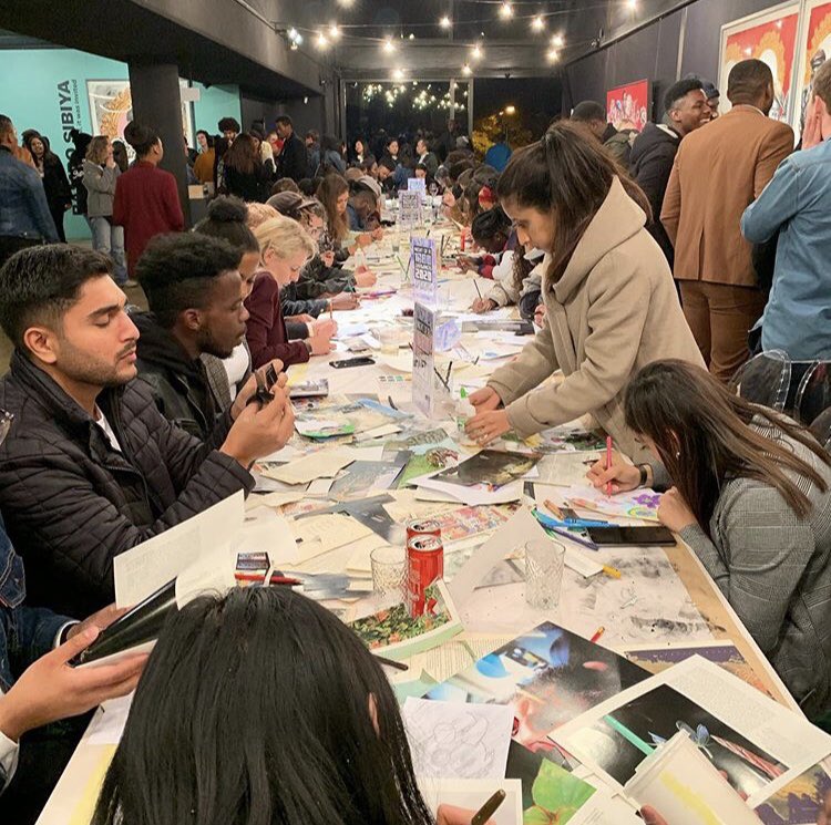 keyesartmile's tweet photo. We dined. We danced. We doodled. Thanks to everyone who joined us at #KeyesThursday last night ๐ฅ see you guys next month!
#giveadoodle #1000drawings @1000drawingsjhb pics: various https://t.co/h1r4B1wNKH