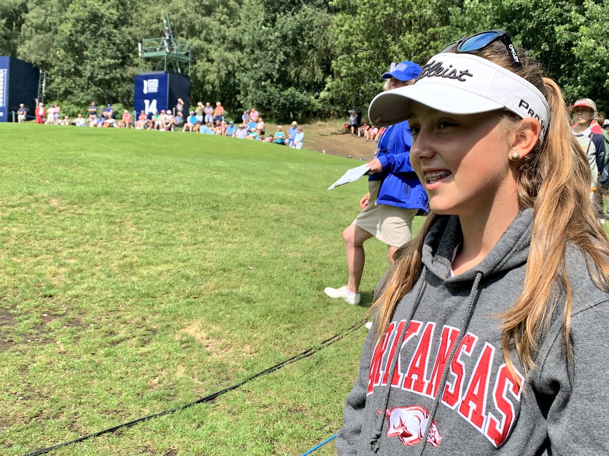 Ran into <a href="/fifigolf/">Ffion (Fifi) Tynan 💜🏴󠁧󠁢󠁷󠁬󠁳󠁿🇺🇸</a> out watching <a href="/MariaFassi0/">maria fassi</a> at the Women’s British. She’s headed to Arkansas in 2021.