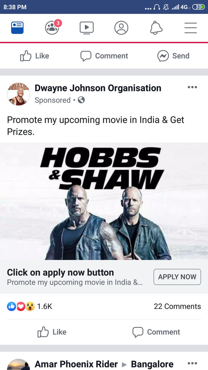 iambongguy's tweet photo. @TheRock somebody is running this ad and I do believe it's not from you or your associates. Please clarify. 

#ScamAlert 
#hobsandshaw https://t.co/Ul6tEFuPVQ