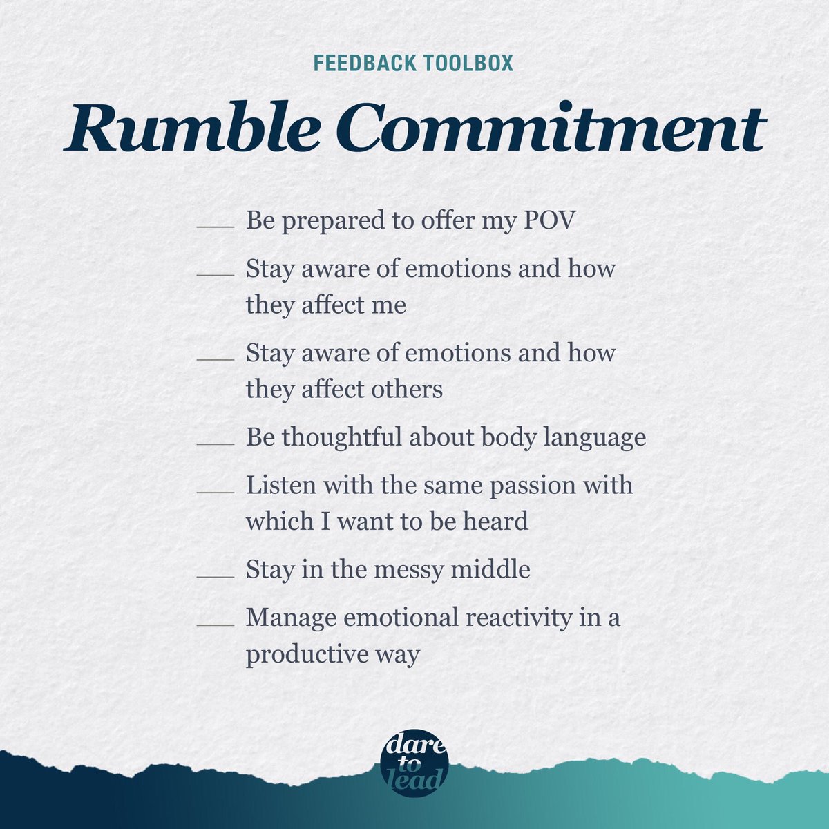 goodmankels's tweet photo. Being truly vulnerable has always been hard for me. Staying vulnerable enough to rumble and actively pursue the best for students, staff, community: harder. Daily using this checklist to date to lead better @BreneBrown #strongertogether #staymessy https://t.co/SRT9bCjIbR
