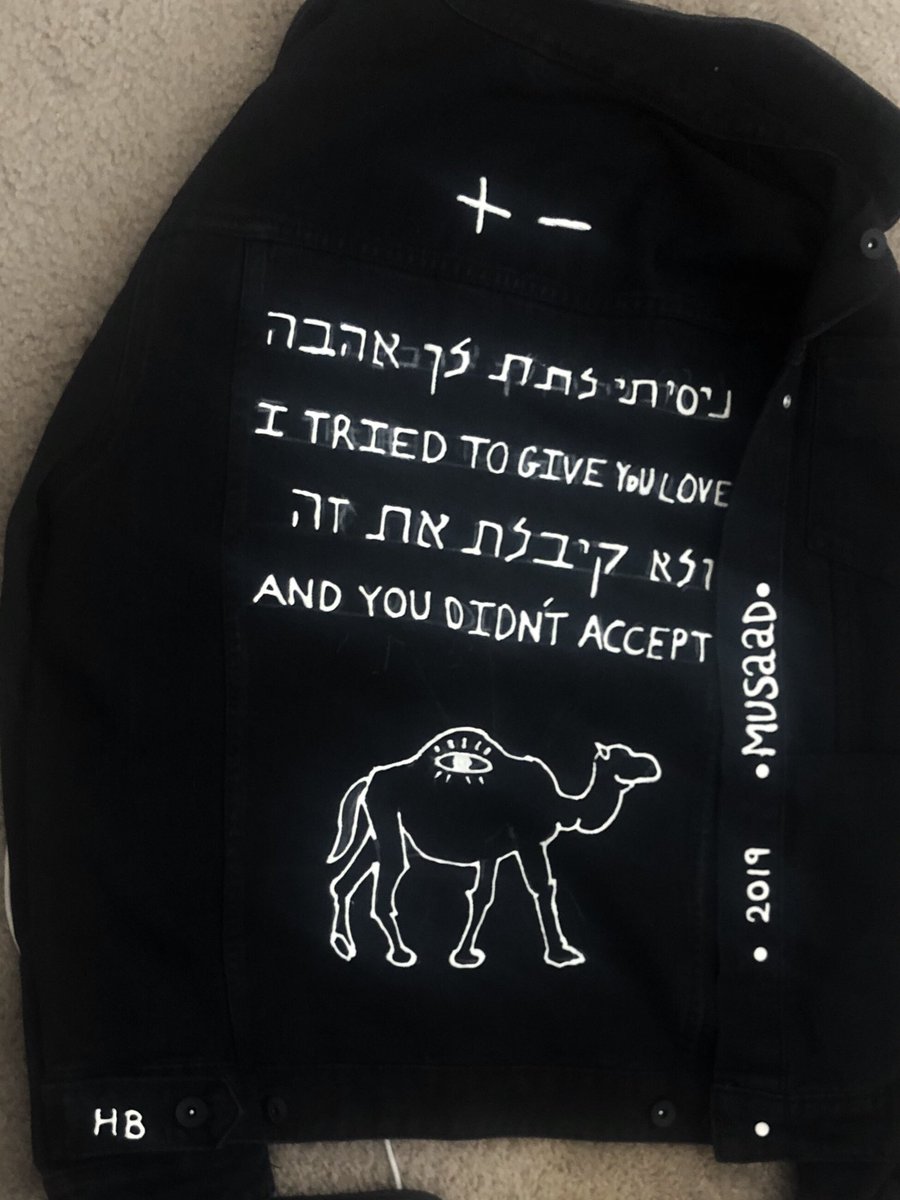 honnetebas's tweet image. Custom 1/1 jacket for @MusaadOB 
Quote from [121]
#CLEANVERSION
#HONNETEBAS