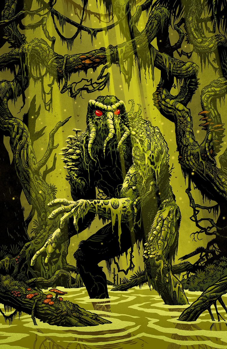 Whoever knows fear 🔥burns🔥 at the touch of The MAN-THING!! (Who I got to draw for Marvel Monsters! :D) Out August 28th!! <a href="/Marvel/">Marvel Entertainment</a> marvel.com/articles/comic…