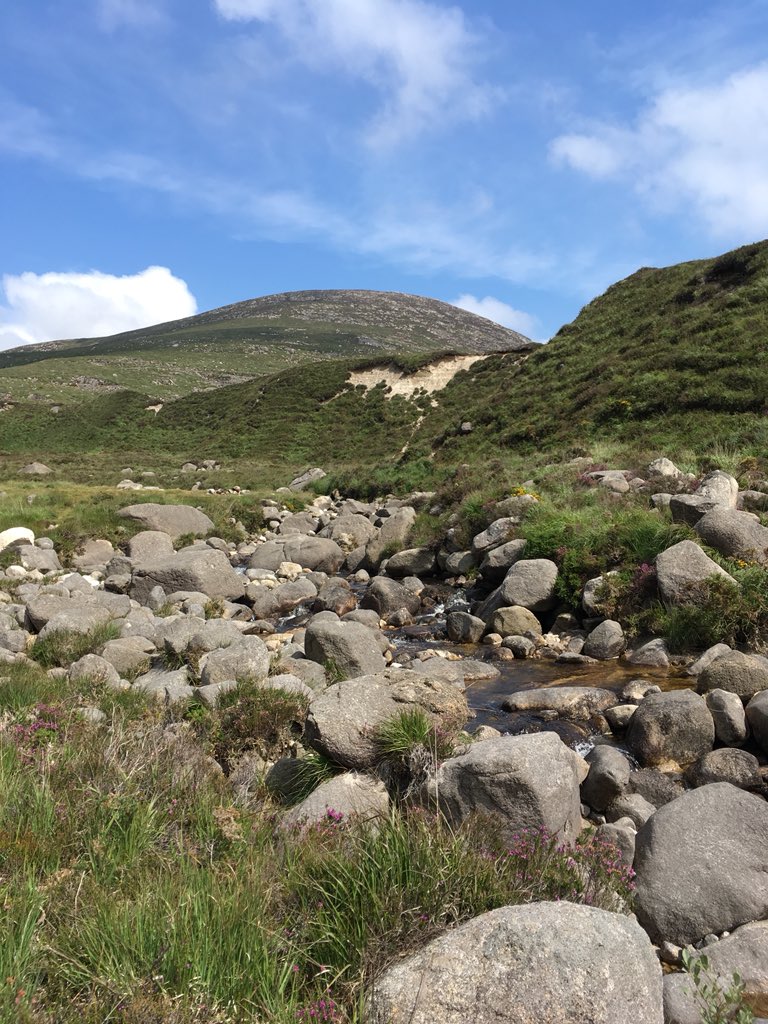 drsamroberson's tweet photo. Another successful day on the post @INQUADUB19 Glaciation of the Mournes fieldtrip 😀#moraines https://t.co/cLgo5n4wWm