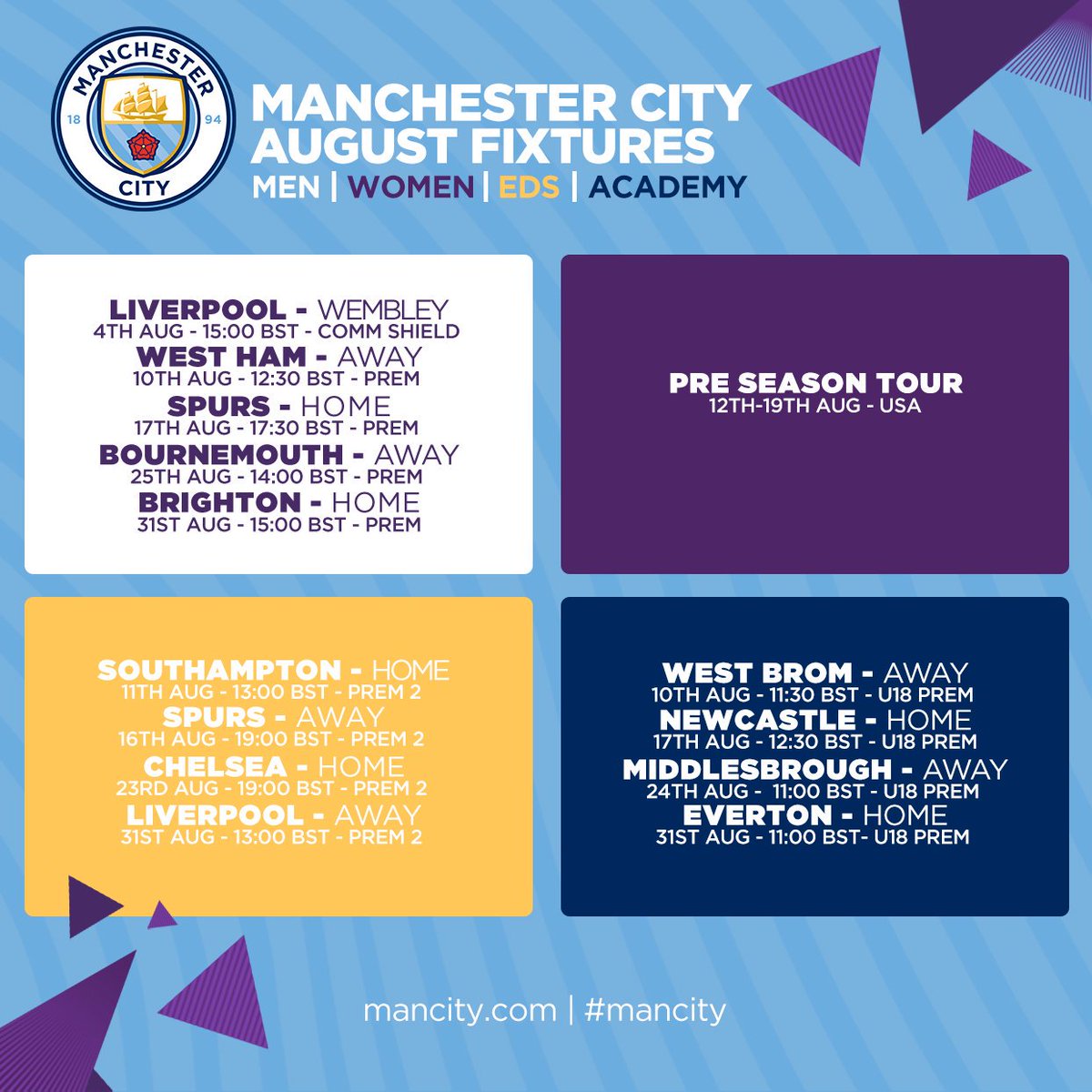 ManCity's tweet photo. The ride starts here! 📅

🔵 #mancity https://t.co/fTbIDGP1un