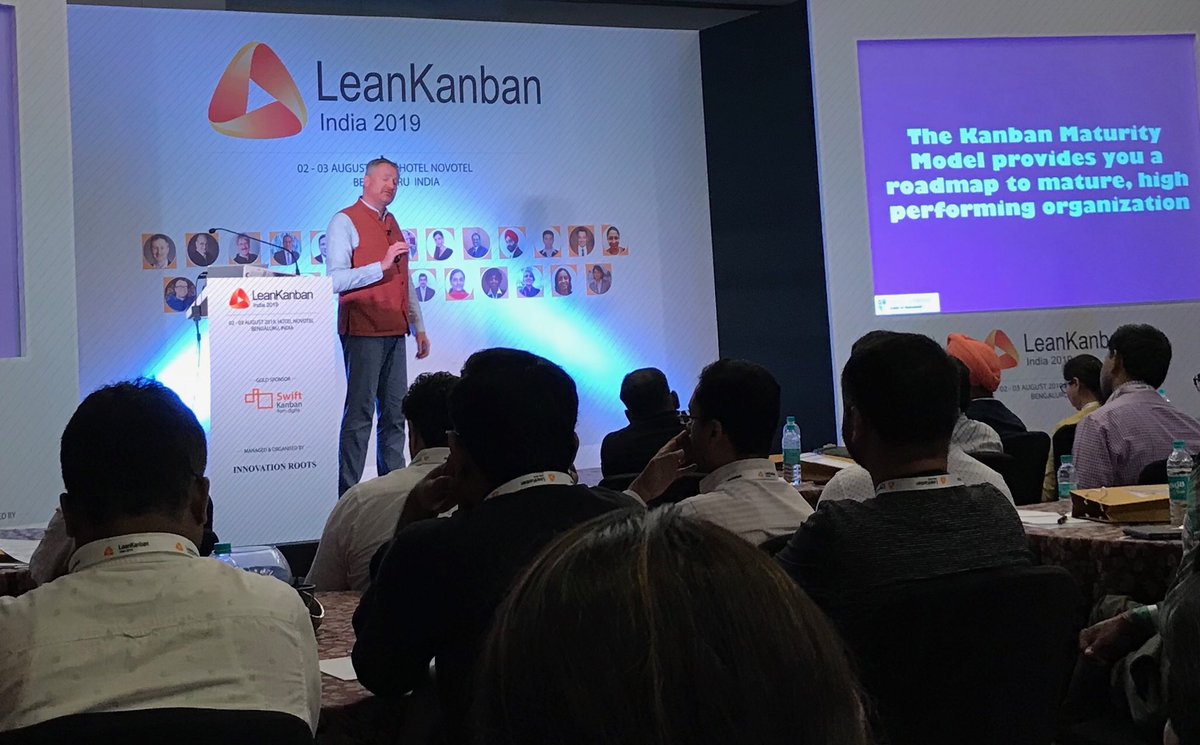 Synaplasticity's tweet photo. #kanban maturity model is not your typical model but a codified roadmap based on ⁦@lki_dja⁩ and his fellow kanban specialist and practitioners’s successful implementations. If you want to use it to assess, do it by observing outcomes and not by ticking checkboxes. #LKIN19 https://t.co/9nKp2P3crV