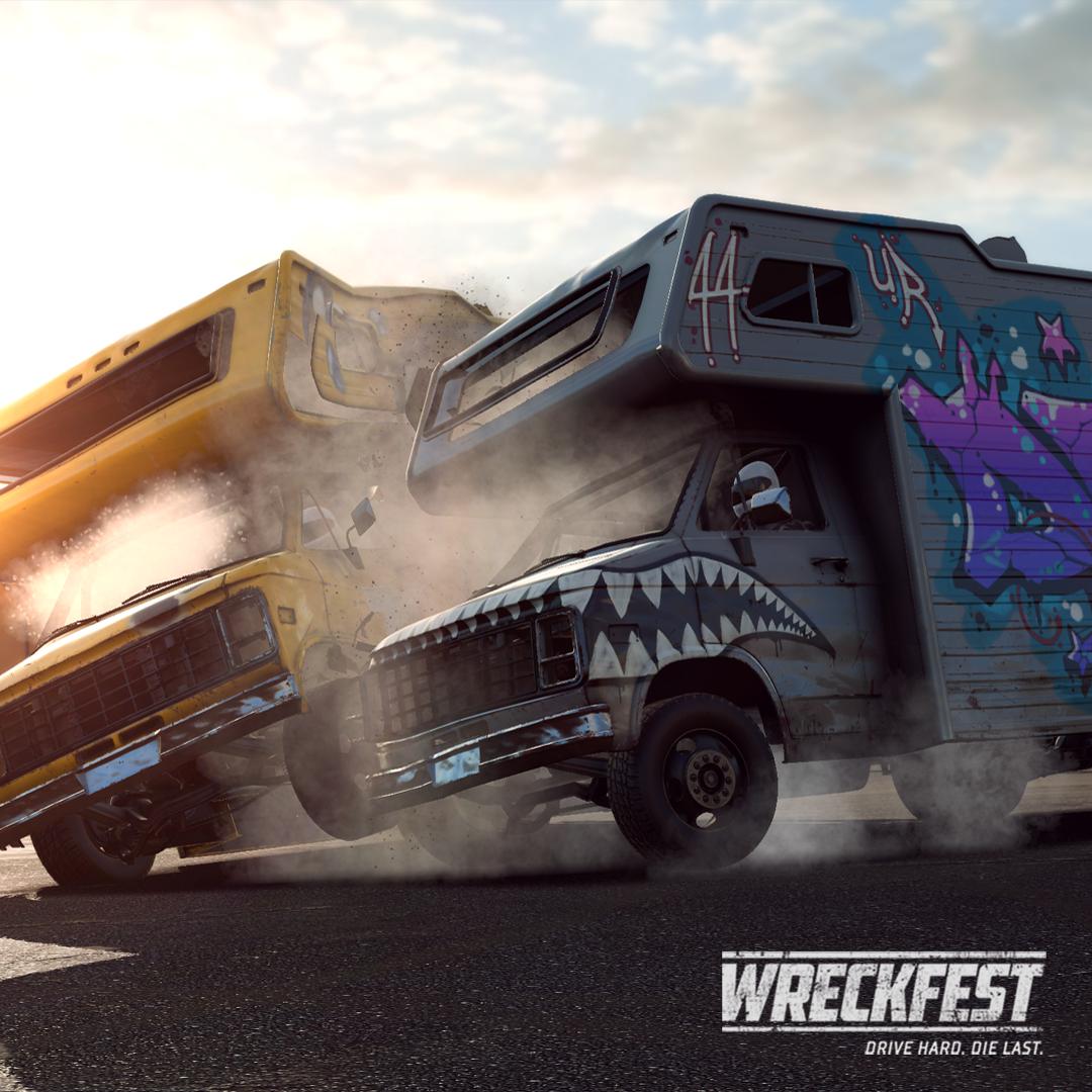 We make happy campers.

Carnage is coming.

#Wreckfest #DriveHardDieLast
<a href="/bugbeargames/">BugbearEntertainment</a>