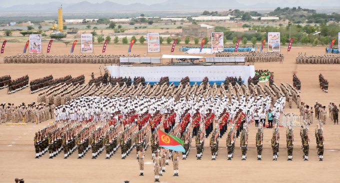 2022 Eritrea  Sawa  25th Anniversary PIA Speech Military 