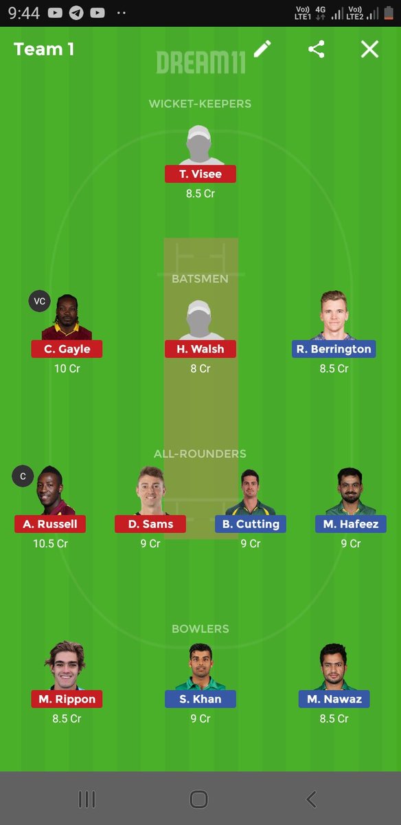 Royalgoyal23's tweet photo. @GT20Canada
#ROYALGOYAL
#EROvsVk
Final team coming IN TELEGRAM team posted👇
https://t.co/HTGYuzhy0V
Go and join fast...😊
👆👆👆👆👆👆👆👆
#Gudluck
#Dream11Team #Dream11tips #Dream11 @Royalgoyal23 https://t.co/tivdEP6jKl
