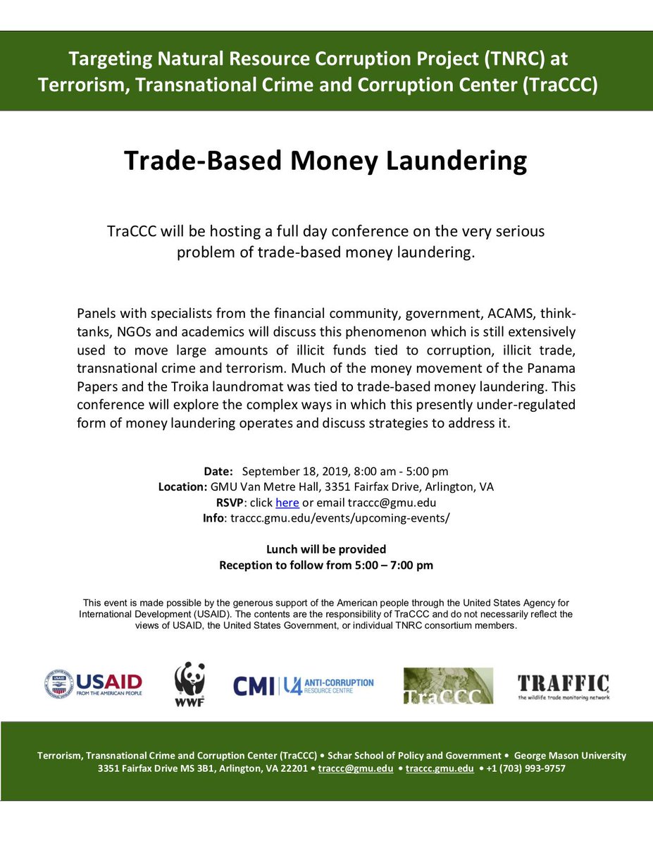 TraCCCatGMU's tweet photo. Mark your calendars! To RSVP, please visit the link or email traccc@gmu.edu https://t.co/AvyyIYl2sd https://t.co/zP0PUlnLMm