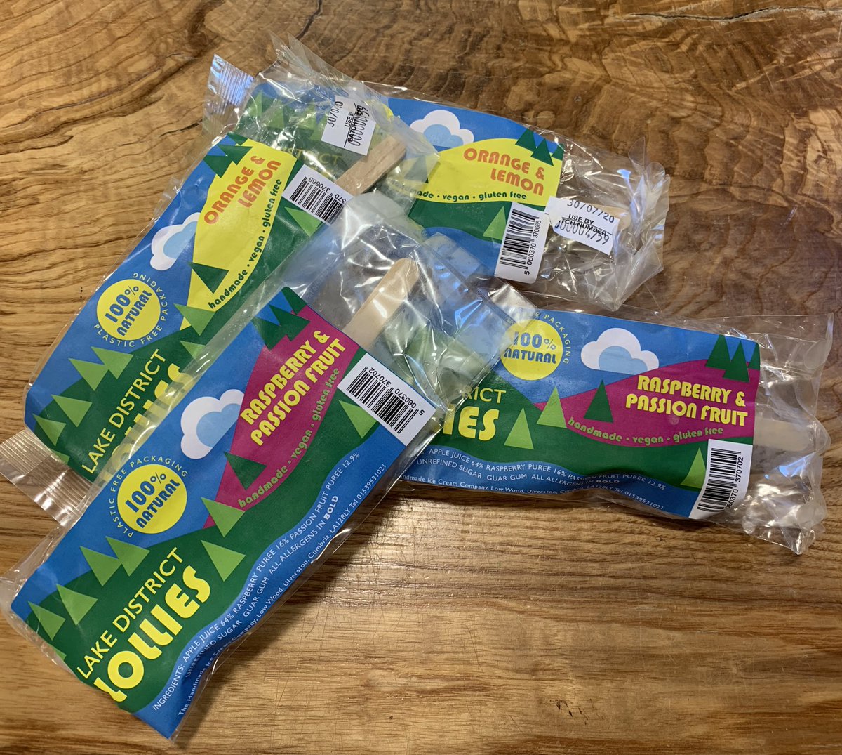 Feeling the heat? 🥵 Why not pop into the shop for a fantastic new Lake District Lolly from <a href="/hmicecream/">Handmade ice cream</a>! We’ve two fantastic flavours to choose from and they’re made from 100% natural ingredients.