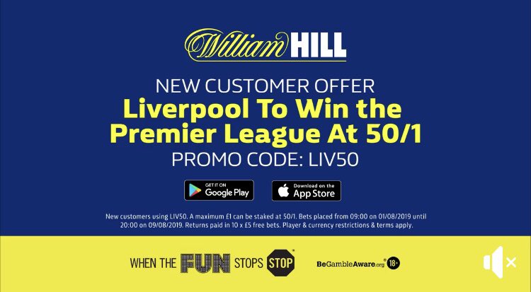 FreeBetsPage's tweet image. Bet £10 Get £30 in Free Bets Click&amp;gt; bit.ly/10WILLIAMHILL30
(New customers only, T&amp;amp;Cs apply, 18+) #Liverpool #PremierLeague #lfc  #LFCPreSeason #lfctickets #newseason #super6 #Klopp #LFCFamily