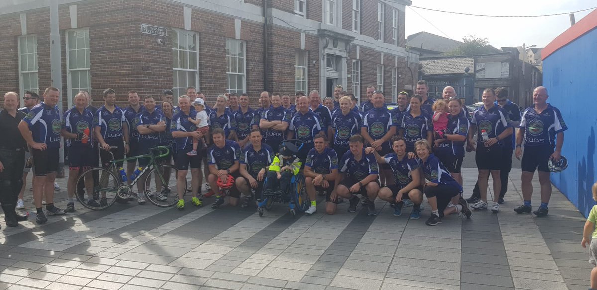 Group on arrival at <a href="/gardainfo/">Garda Info</a> Bridewell Cork @lilblueheroes