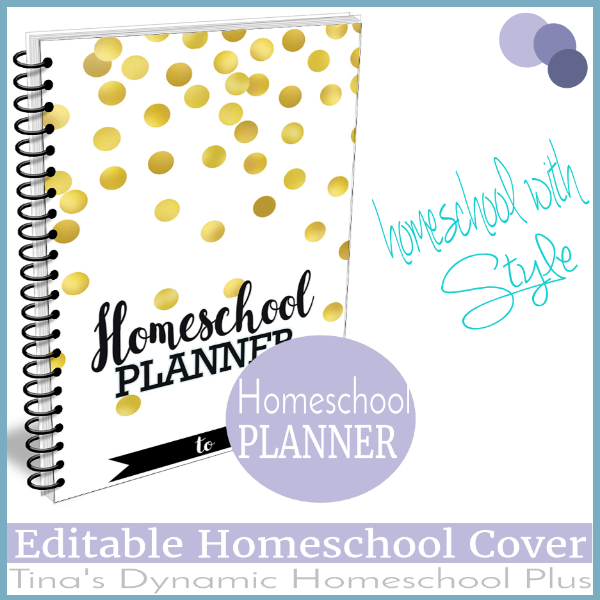 Editable Homeschool Planner Cover – Sassy &amp; Classy Color Option buff.ly/2EbiqX5 #ihsnet #homeschooling #7stephomeschoolplanner