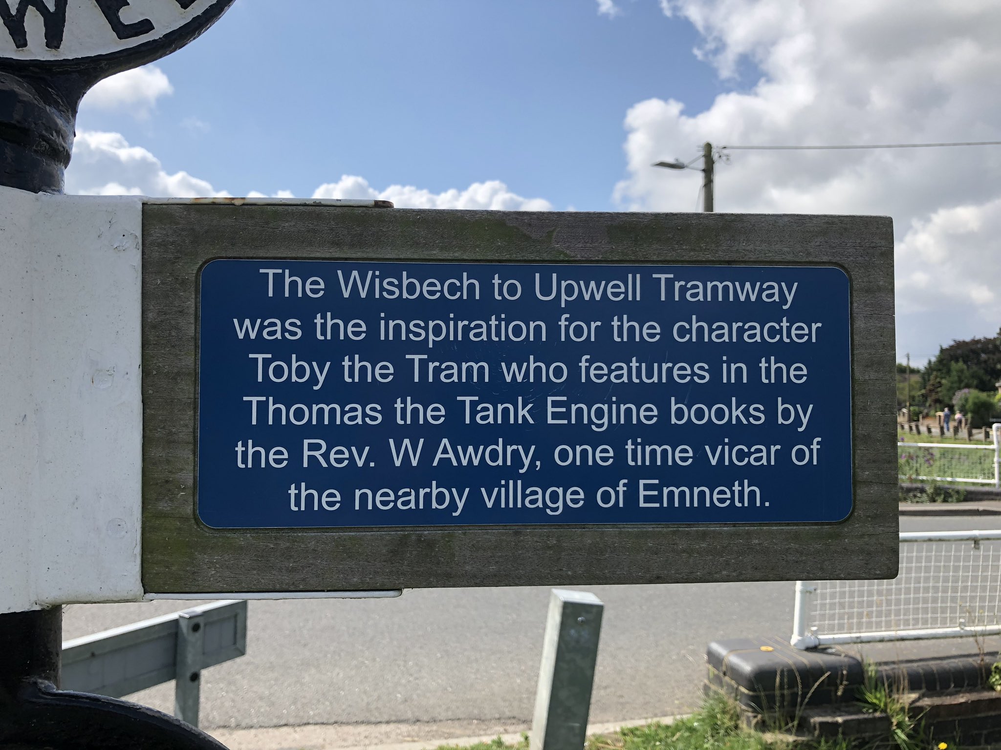 Chris sykes on twitter a nice commemoration of the former wisbech and