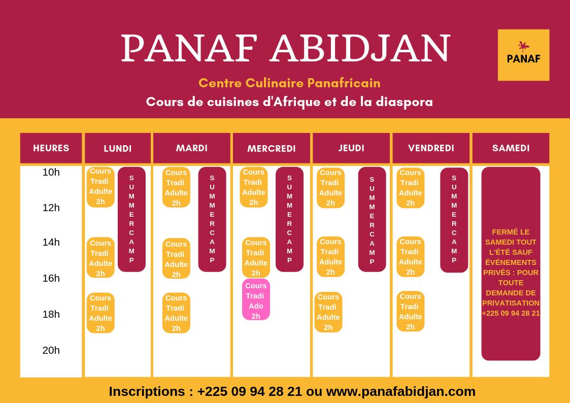 AbidjanPanaf's tweet photo. 🇬🇧 Hello! Next week #PanafAbidjan #Planning
​3 African #CookingClasses  from Monday to Friday
​​​💪🏾 10am-12pm
​💪🏾 14pm-16pm
​💪🏾 17pm-19pm
​📲+225 09 94 28 21 https://t.co/vsT1t0sNCL