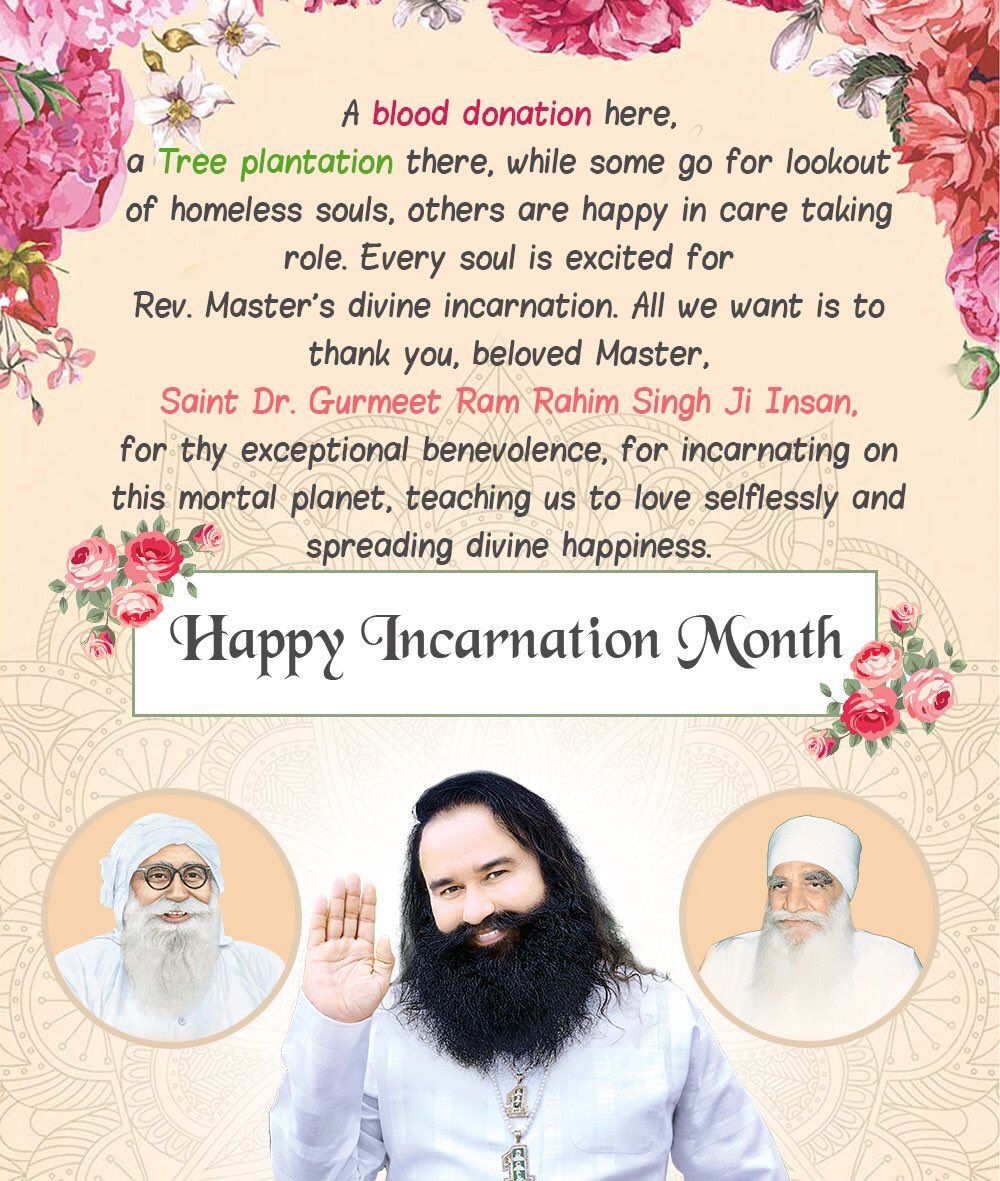 ErGarrykaler5's tweet photo. @Gurmeetramrahim #BirthMonthOfStRamRahimJi https://t.co/4NI5A02nm4