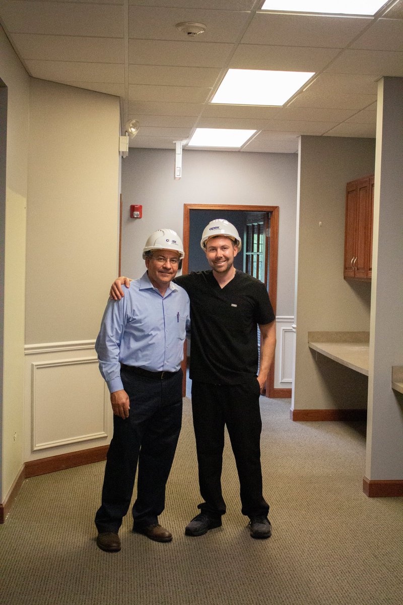 APEXDB's tweet image. @DRKennethCoffey &amp;amp; Dr. Chris Coffey had some fun kicking off construction at their new office location!
#apex #apexdesignbuild #yourpracticemadeperfect
#dental #dentaldesign #dentalarchitecture #dentalconstruction #dentist #dentistry #orlandparkdentist #dentalphotography