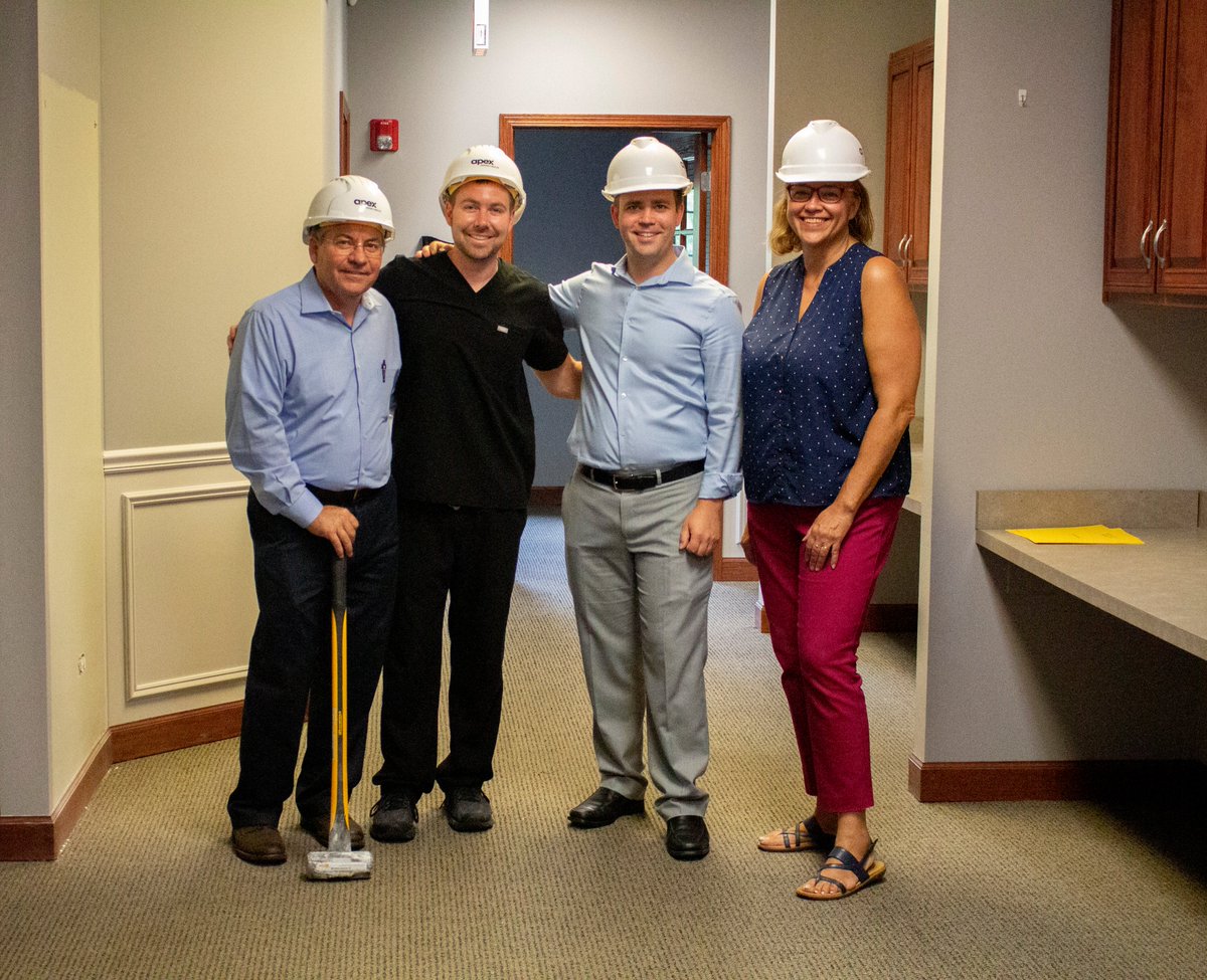 APEXDB's tweet image. @DRKennethCoffey &amp;amp; Dr. Chris Coffey had some fun kicking off construction at their new office location!
#apex #apexdesignbuild #yourpracticemadeperfect
#dental #dentaldesign #dentalarchitecture #dentalconstruction #dentist #dentistry #orlandparkdentist #dentalphotography
