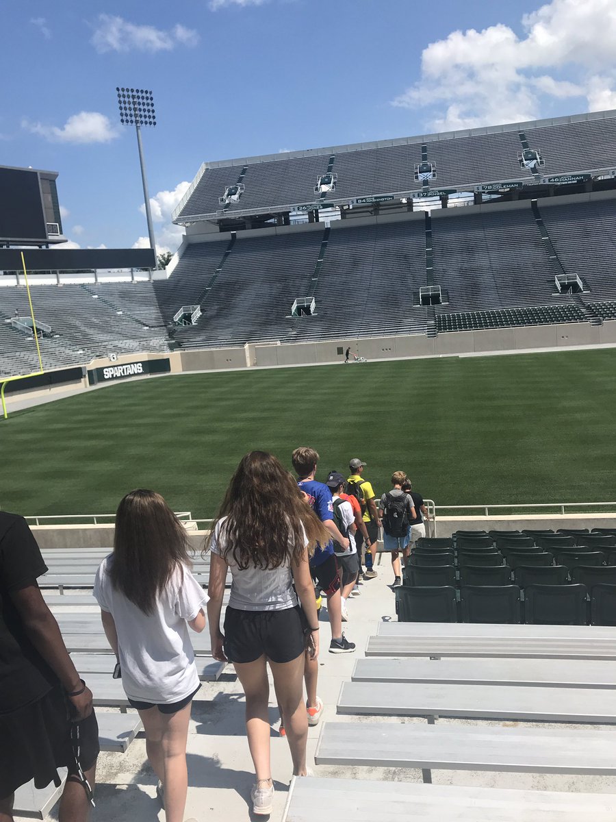 Sports coverage gets a private tour of the famous Spartan Stadium #MIPA2019