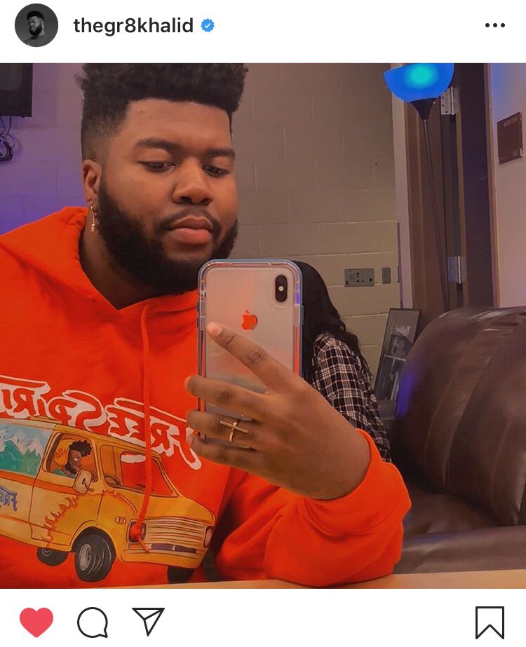 Wish I went to the Khalid concert and get this sweatshirt🥺 but imma try to get some merch <a href="/thegreatkhalid/">Khalid</a>