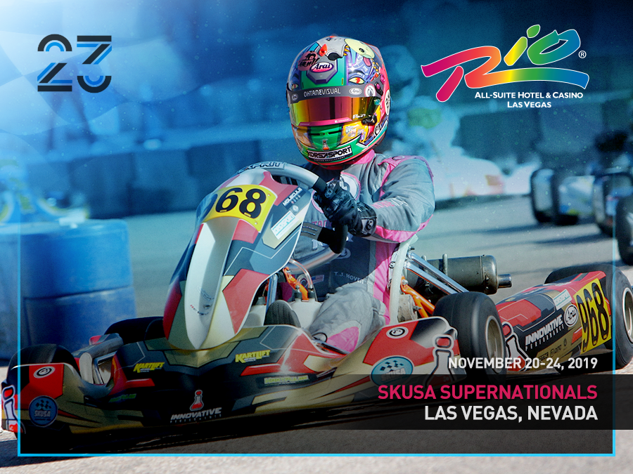 SuperKartsUSA's tweet photo. We’re a little under four months until the big one - #skusasupernats #supernats23 at the @riovegas — entries continue to roll in and we’ve released some exciting news regarding the @iametheheartofkart #SSE175 program. Get your entries in early, as classes *will* sell out. https://t.co/wonUw2yvre
