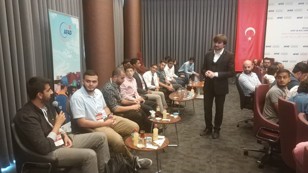 turkenorg's tweet photo. As part of the @turkenorg program, Muslim students from 🇺🇸 and 🇨🇦 visited @AFADTurkey, Minister of Interior Disaster and Emergency Management and students had an opportunity to meet @hasandogan, the Chief of the Cabinet of the Turkish President. https://t.co/coUEMMKORx