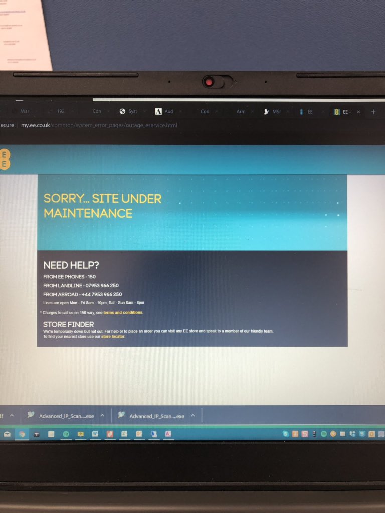 CI_Steve's tweet photo. @EE That looks down to me! https://t.co/SNx36UwDlA