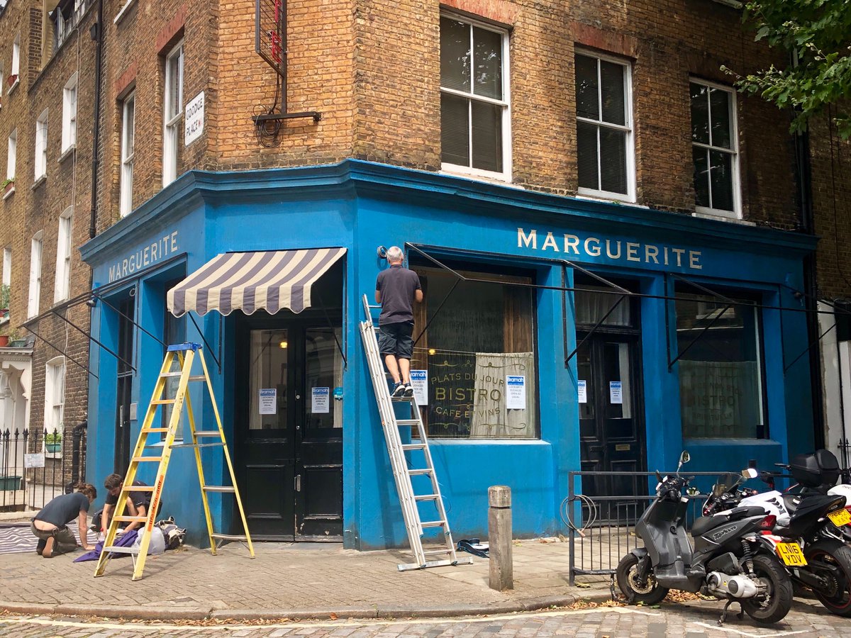 Our neighbours in Goodge Place are getting a temporary make-over - from locksmiths to French Bistro, in preparation for an upcoming movie shoot. The grips have been busy, looking good! 😎

#getagrip #goodgeplace #filmset #makingmovies #shoot #filmlondon #WednesdayWisdom