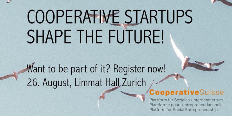 senssuisse's tweet photo. Komm zum #swisscoopstarter Event und werde Teil der wachsenden genossenschaftlichen Start-up Community. Am 26. August in der #limmathall, mit #PeoplesFactory, #Partico, #vitacoop und #DieCuisine.
Infos und Anmeldung: https://t.co/qR4tmXkaon https://t.co/2oak2a1MOt