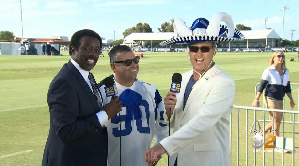Jimeverett's tweet photo. The day El RAMBRERO was almost apprehended at @RamsNFL camp! #StillAtLarge 😂 https://t.co/O7qU0Vul8W