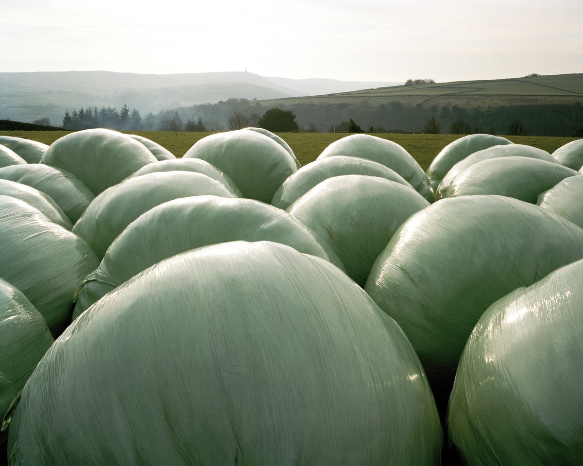 foldworks's tweet image. Charlie Meecham’s work in progress. #charliemeecham #stoodleypike #hay #silage #plastic
