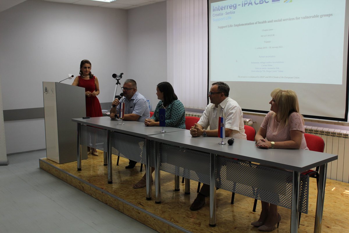 dzsabac's tweet photo. @dzsabac organizovao Uvodnu konferenciju Projekta "Support Life - Podrži život". Naši partneri Caritas Šabac, Dom za starije i nemoćne Ilok i Udruga za osobe sa invaliditetom "Bubamara" iz Vinkovaca. Projekat namenjen starijim, bolesnim, invalidima finansira se sredstvima EU. https://t.co/NseLxiAlCY